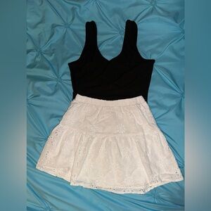 skirt celibrety pink and shein top